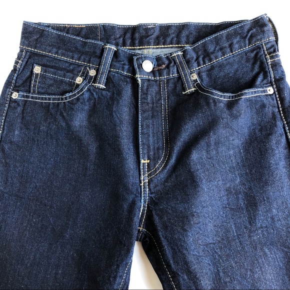 Levi’s 513 Dark Wash Slim Straight Leg Denim Jeans - Picture 8 of 15